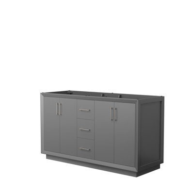 Strada 59.25'' Double Bathroom Vanity Base Only