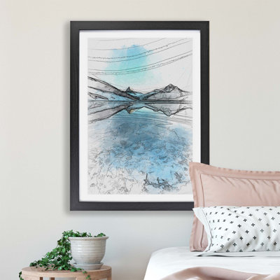 Bachalpsee Lake in Switzerland - Framed Print
