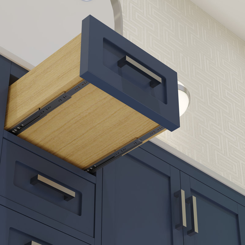 Maya 47.25 " Freestanding Standard Single Bathroom Vanity Base, Navy Blue