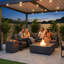 Square Propane Outdoor Fireplace