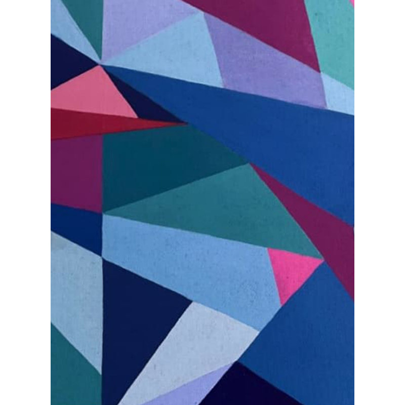 Espace géométrique | Acrylique sur toile | Par Ruchi Gupta