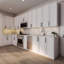 Armoire de cuisine murale à montage sur panneau 36 po x 18 po Everest White Shaker (l 36 po x P 24 po x H 18 po) Everest-78654808