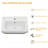 20" L x 14" W Ceramic Rectangular Wall Mount Bathroom Sink with Overflow