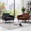 Faux Leather Accent Chair-1261814940