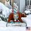 « grizzly bear », art de gazon père noël