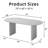 79" Soild Wood Dining Table with Double Pedestal Base &  Oval Tabletop -1162208922