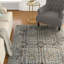 Tapis brun et bleu argenté Enye-27259043