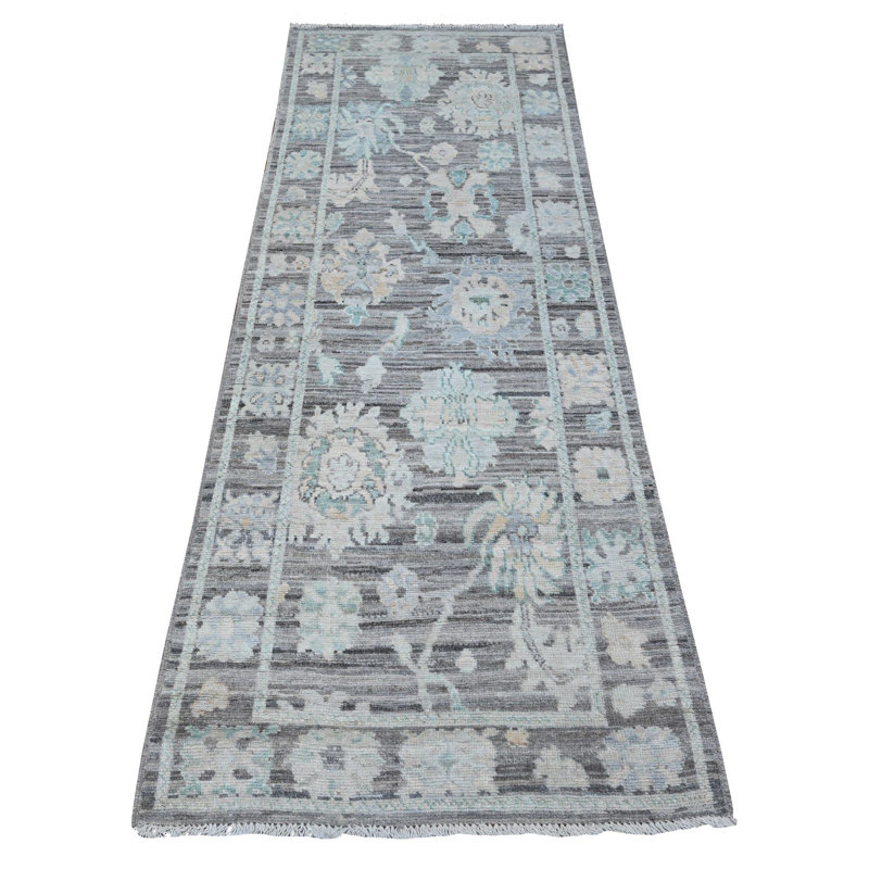 Tapis unique gris de 2 pi 9 po x 8 pi Paislynn