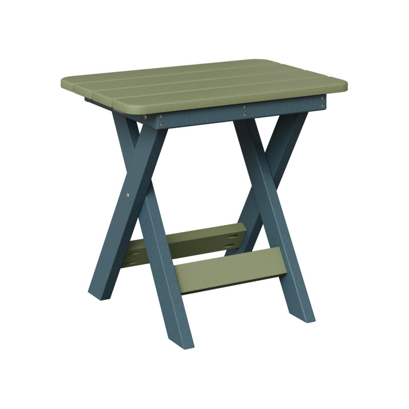 Berlin Gardens Folding End Table, Slate, Sage