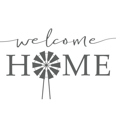 Welcome Home Windmill - Wrapped Canvas Print
