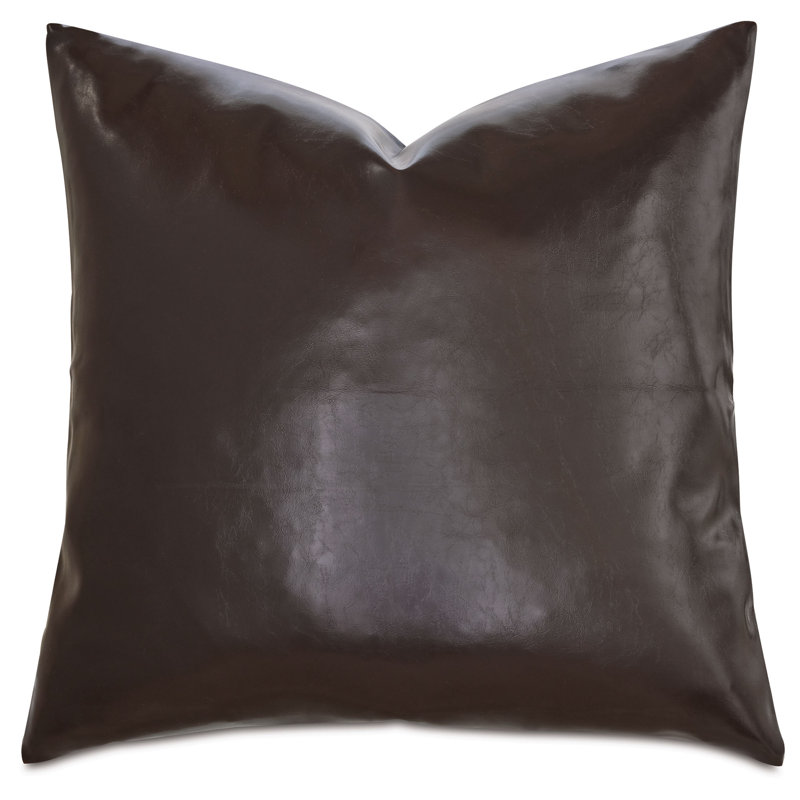Muse Square Pillow Cover & Insert, Coffee, 24"H x 24"W