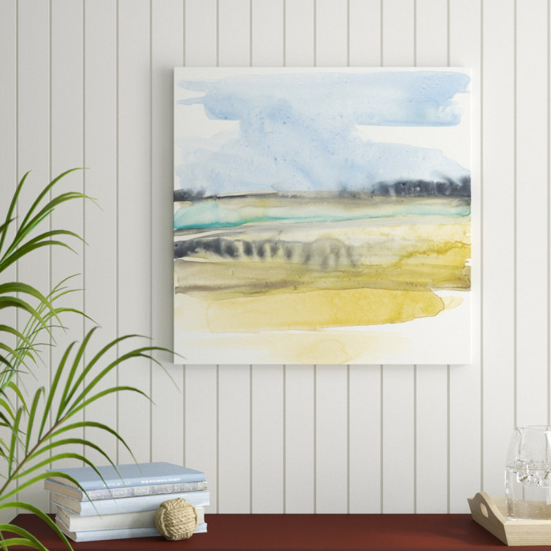 «Mountains to Sea IV», peinture sur toile tendue, H 30 po x l 30 po