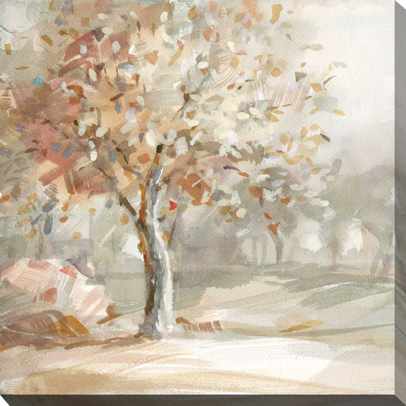 «Golden Day» par Danhui Nai - peinture, L 18 po x H 18 po, Toile tendue