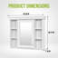 Armoire de rangement murale avec porte miroir et tablettes réglables pour salle de bain moderne