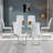 Kimara Modern Faux Leather Dining Chairs with Cantilever Metal Legs-1450819256-1455588335