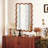 Wavy Rectangle Solid Wood Frame Decorative Mirror,For Bedroom, Bathroom, Living Room, Entryway-1686799684-1688807630