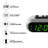 Electric Tabletop Clock in Silver with Alarm
