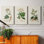 Antique Turpin Botanical I - ensemble de 3 impressions sur toile tendue