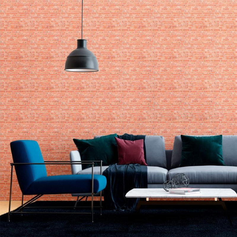 Papier peint auto-adhésif Red Bricks N012107