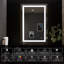 Miroir de salle de bain / meuble-lavabo super lumineux en verre trempé anti-buée