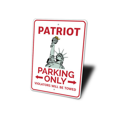 Enseigne en aluminium Patriot