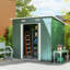 Albelo 7" W x 4" D Metal Pent Garden Shed
