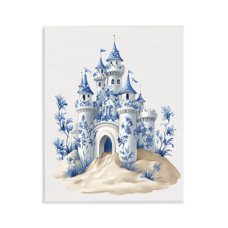 «Funky Toile Castle», plaque murale avec lettres et lignes