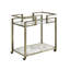 Chariot de cuisine en verre transparent Neilo