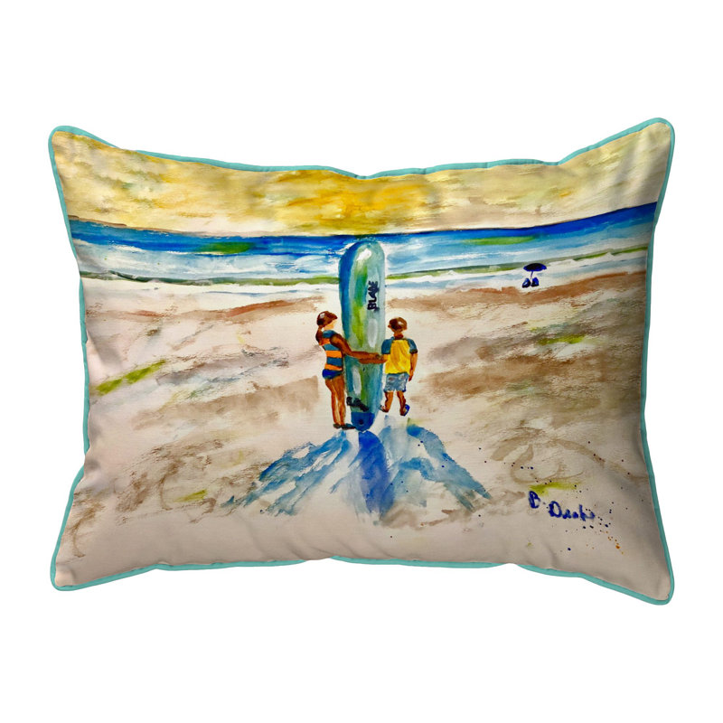 Two Surfers Pillow