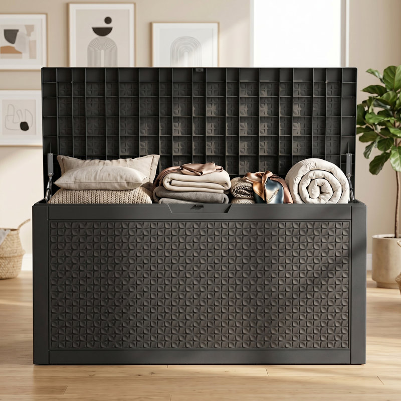 Boîte de rangement en résine Emperic Design, Black