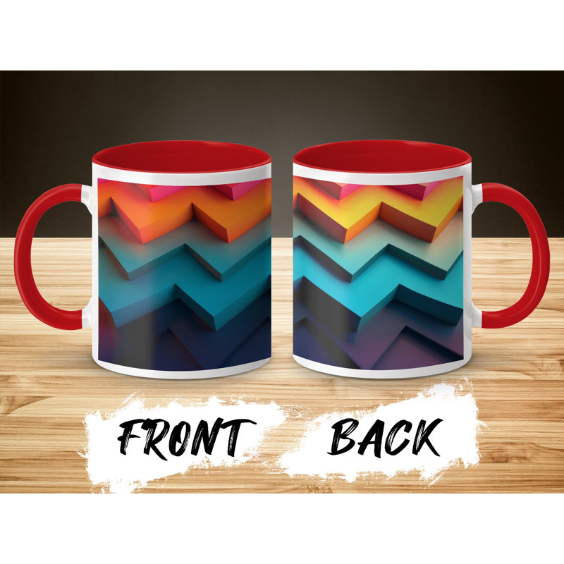 Ceramic Coffee Mug, Red