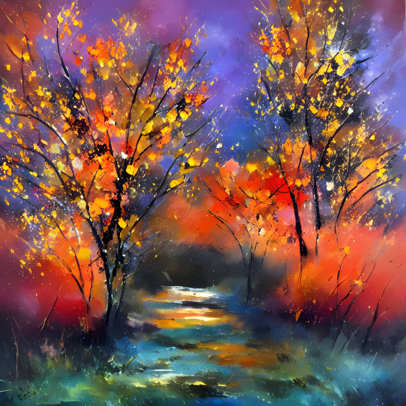 October River, 30" H x 30" W