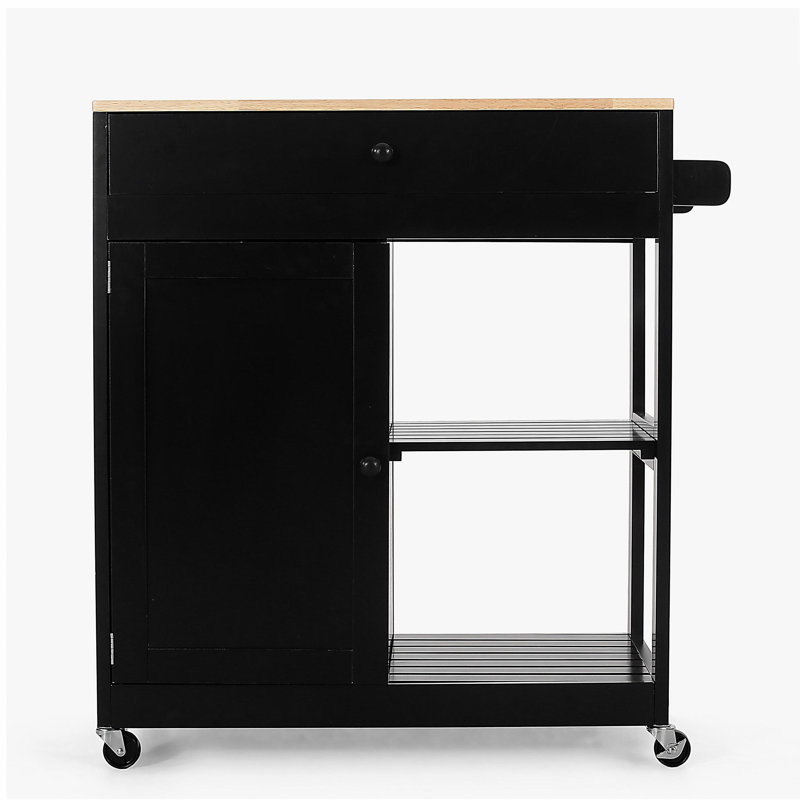 Chariot de cuisine multifonctionnel avec rangement et mobilité