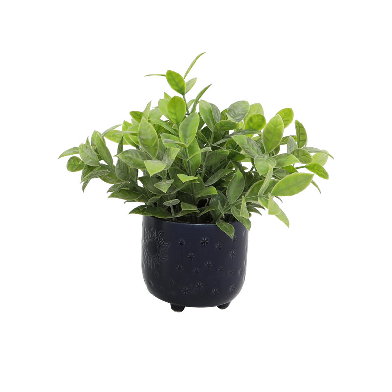 Plante artificielle 8 po Tealeaf en pot