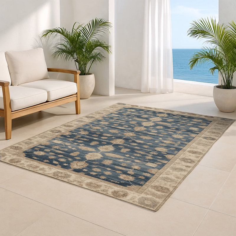 Tapis d'intérieur et d'extérieur surteint beige, Rectangulaire 8 pi x 10 pi