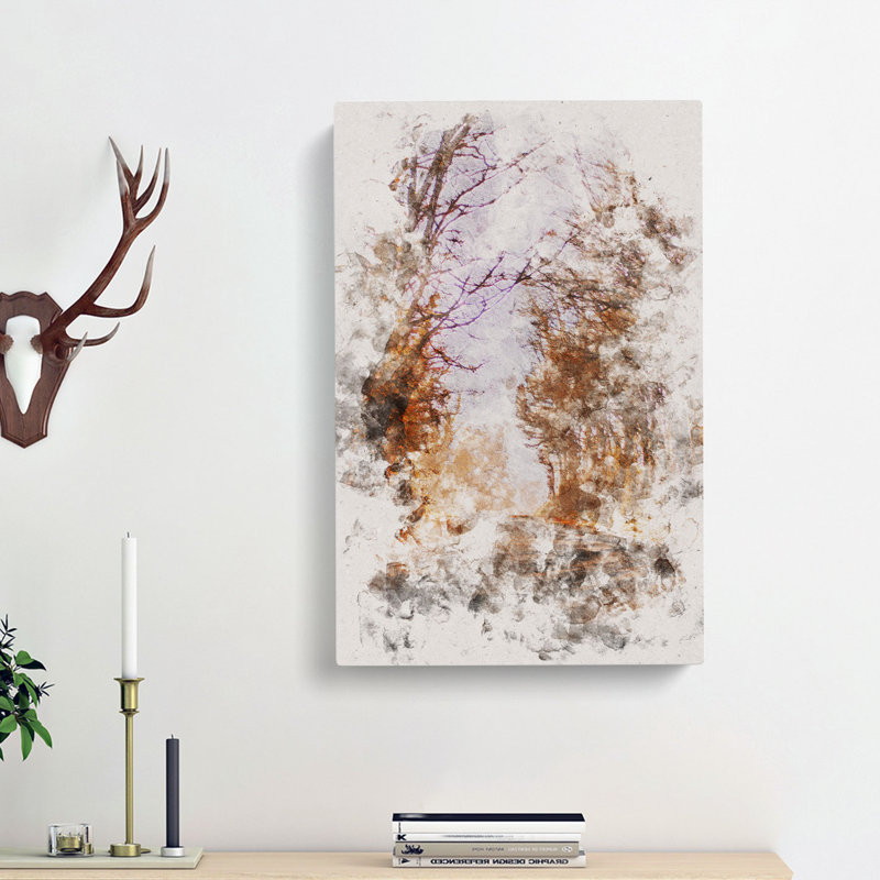 A Road Through the Woods - Wrapped Canvas, 60cm H x 40cm W x 3cm D
