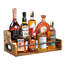 Support à liqueur et à vin, organisateur de sirop de café pour mini bar, support de tablette de bar Retro Home, 2 niveaux, (brun)-1001632217
