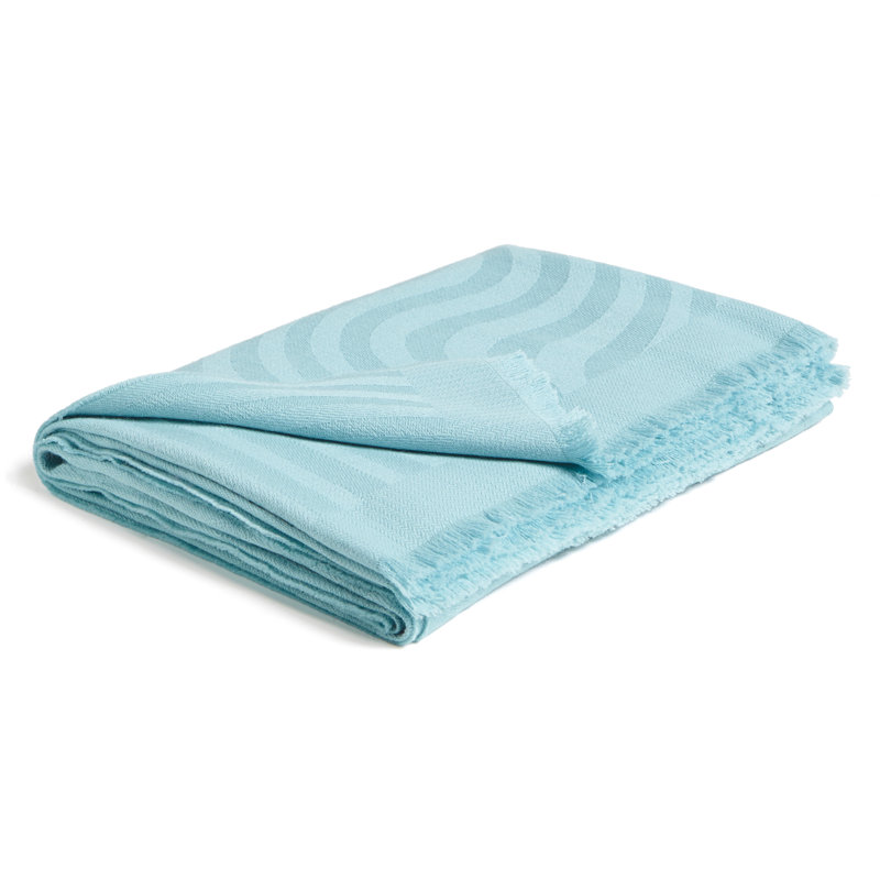 Jeté polaire Waves Baby Alpaca, Bleu Turquoise