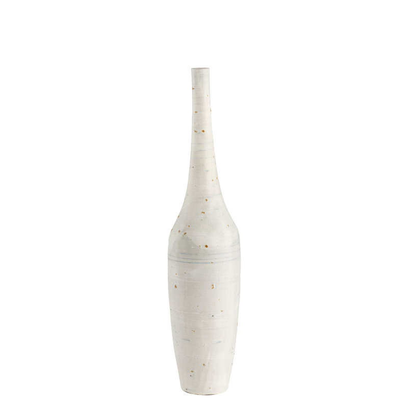 Gannet Handmade Ceramic / Porcelain Table Vase, 18.75" H x 4.25" W x 4.25" D