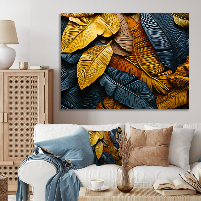 «Vibrant Leafs Field» sur impression sur toile, H 12 po x l 20 po x P 1 po, Toile tendue
