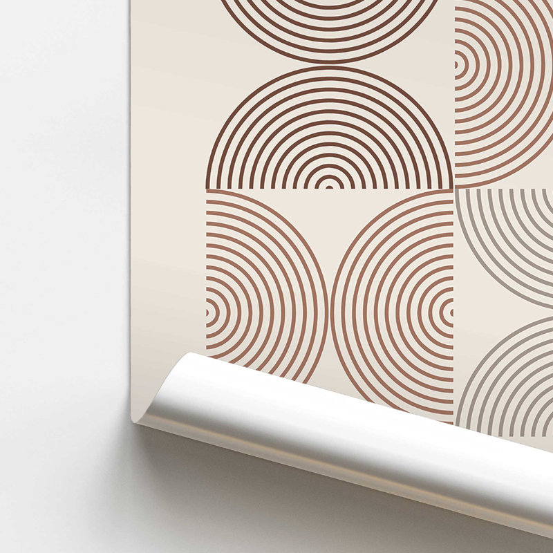 «Brown Bauhaus Composition I», impression roulée, Ne s’applique pas, H 24 po x l 18 po x P 0,1 po, Impression sans cadre