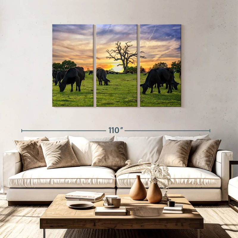 Brampt Grazing Aberdeen Angus, 48" H x 74" W