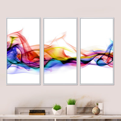 " Abstract Smoke " 3 - Pieces