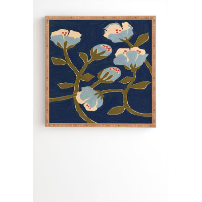 «Megan Galante Blue Perennial» par Megan Galante - reproduction de cadre photo sur bois