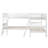 L-Shaped Bunk Bed With Ladder,Twin Size-Gray-2130838269