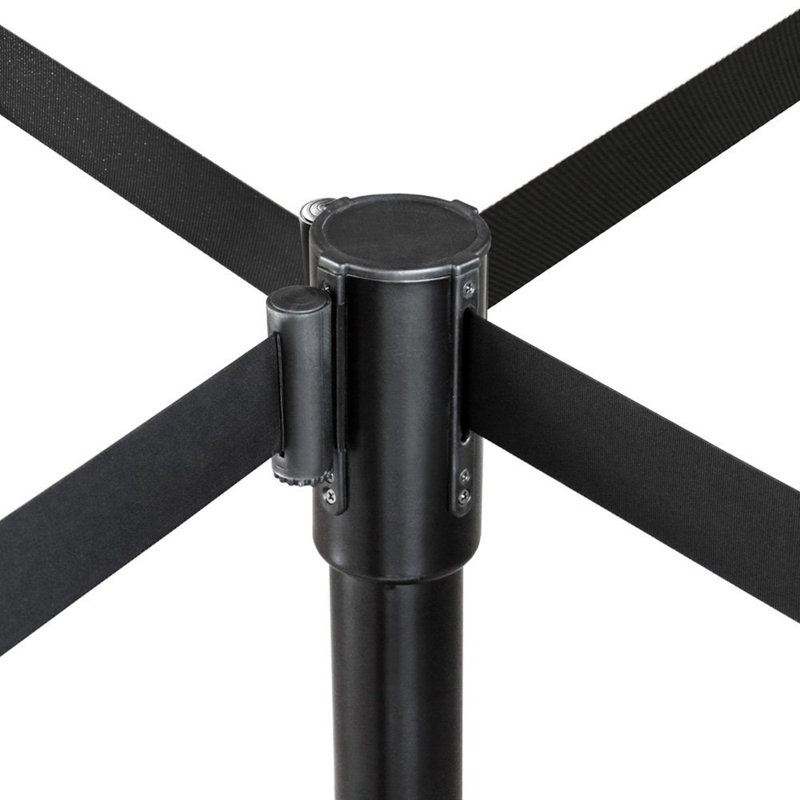 Stanchion de contrôle de foule, Noir
