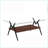 Modern Tempered Glass Coffee Table with Black Metal Legs, Easy-Clean &amp; Sturdy for Living Room