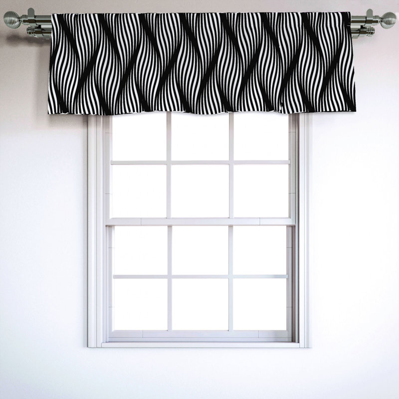 Sateen Ruffled Window Valance