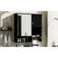 Armoire murale de salle de bain 29 po x 28 po avec miroir - tablettes réglables, rangement moderne et barre à serviettes 30,24 po, hauteur de tablette, finition noire-121364602