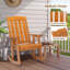 Chaise berçante en bois de sapin à dossier vertical pour enfants
